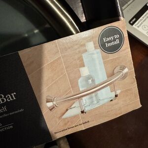 Elegant Silver Frost Shower shelf